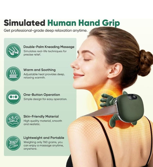 Shopcery multi wireless portable neck and shoulder massager